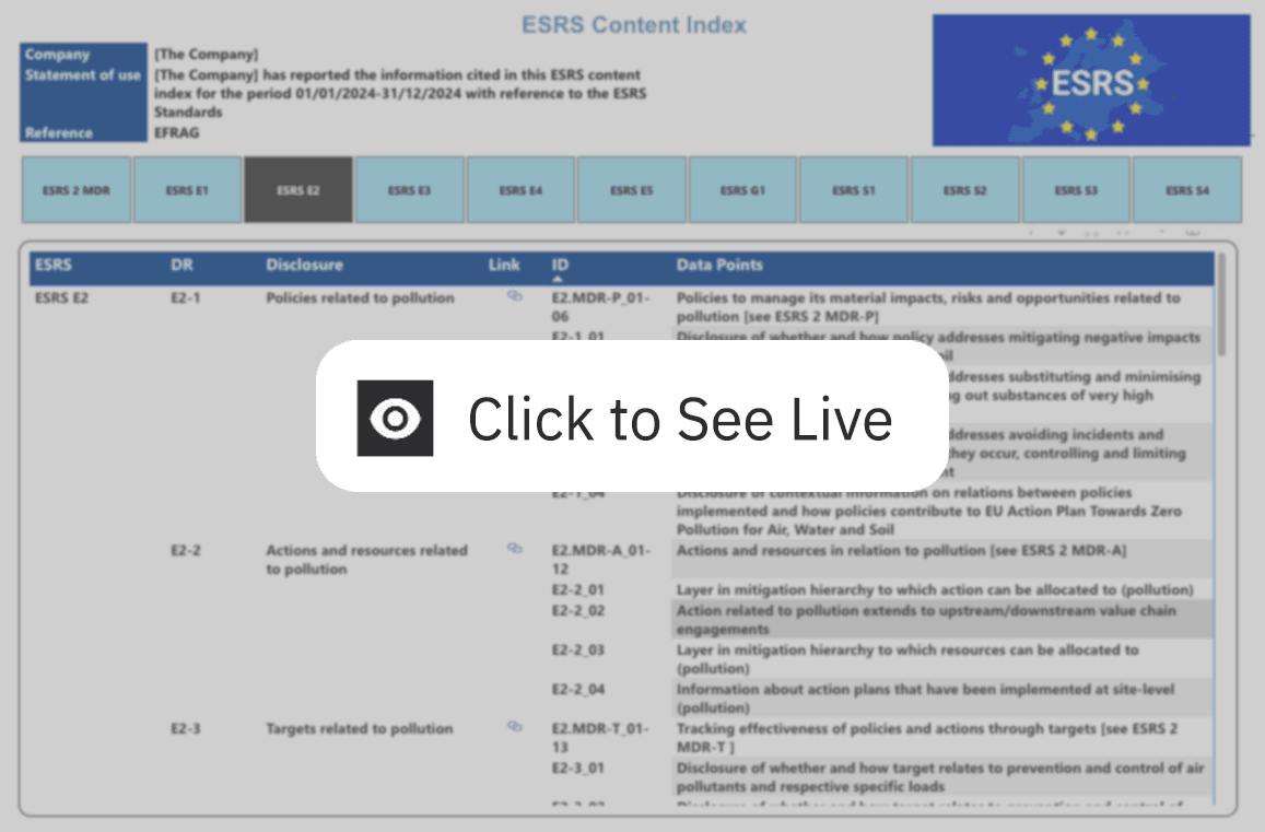 PowerBI - ESRS Library
}